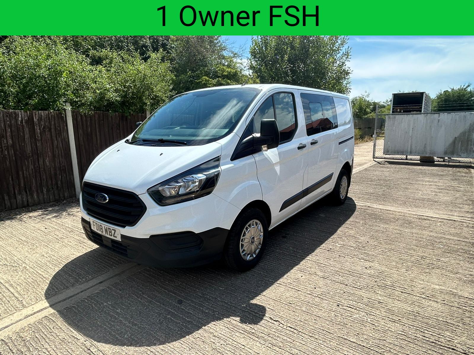Ford Transit Custom 2.0 300 EcoBlue Leader Crew Van Double Cab 5dr Diesel Manual L1 H1 Euro 6 (s/s) (105 ps)