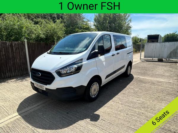 Ford Transit Custom 2.0 300 EcoBlue Crew Van Double Cab 5dr Diesel Manual L1 H1 Euro 6 (6 Seat) (105 ps)