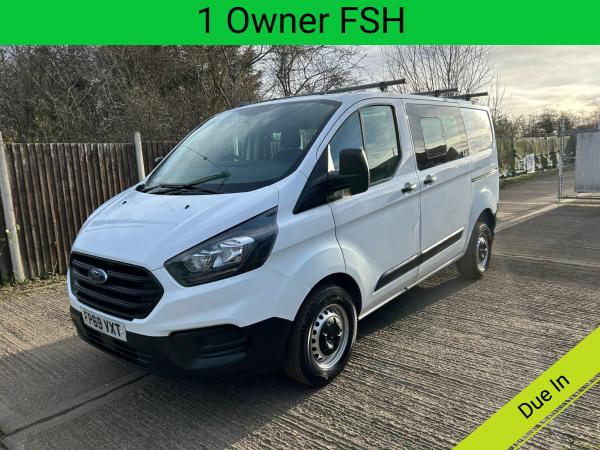 Ford Transit Custom 2.0 300 EcoBlue Crew Van Double Cab 5dr Diesel Manual L1 H1 Euro 6 (6 Seat) (105 ps)